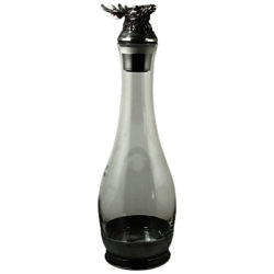 English Pewter Company Stag Crystal Decanter